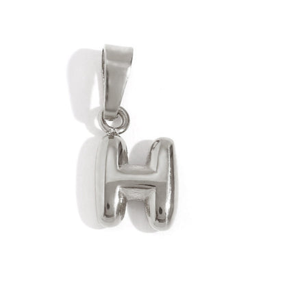 Bubble Letter Pendant Necklace