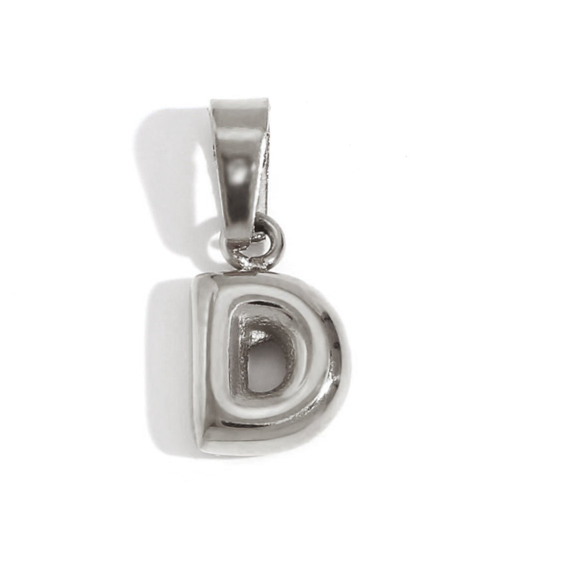 Bubble Letter Pendant Necklace