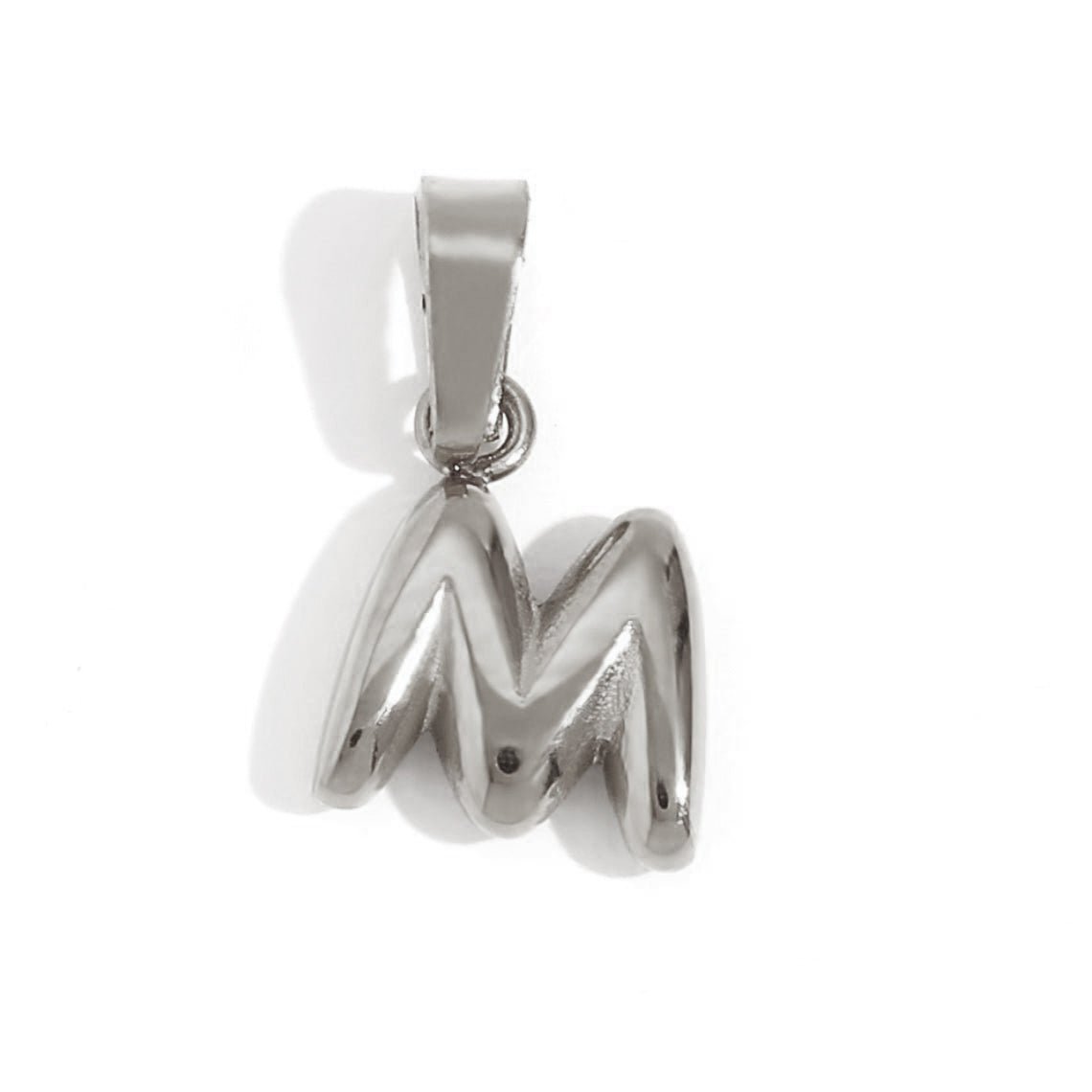 Bubble Letter Pendant Necklace