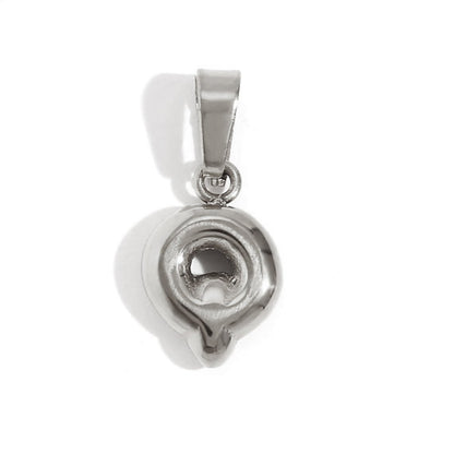 Bubble Letter Pendant Necklace