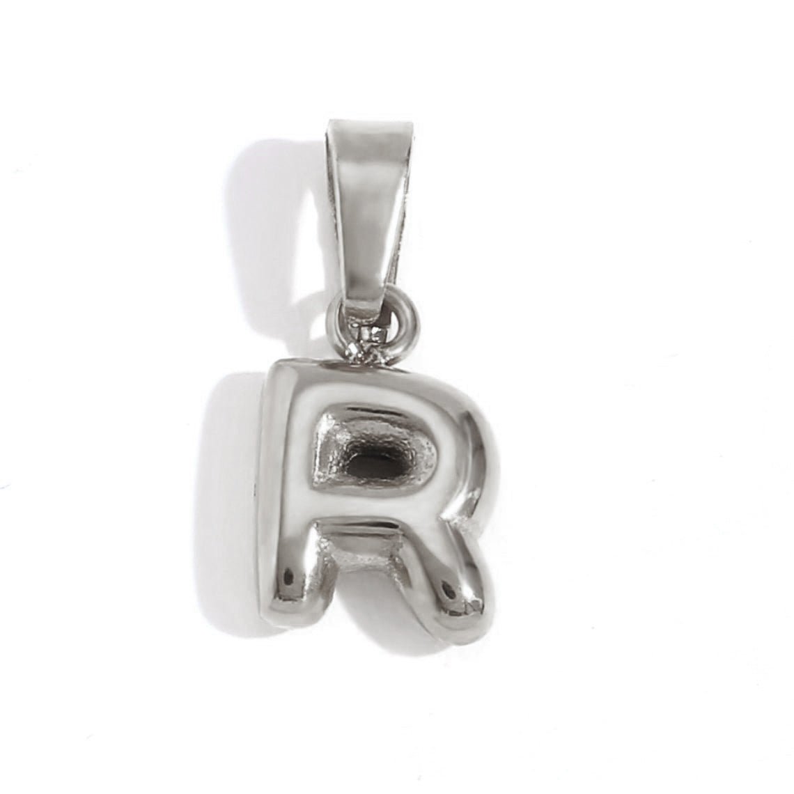 Bubble Letter Pendant Necklace