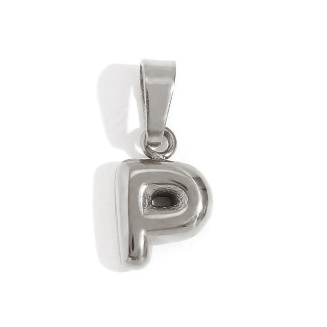 Bubble Letter Pendant Necklace