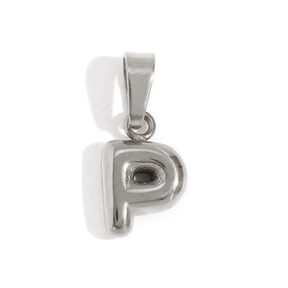 Bubble Letter Pendant Necklace