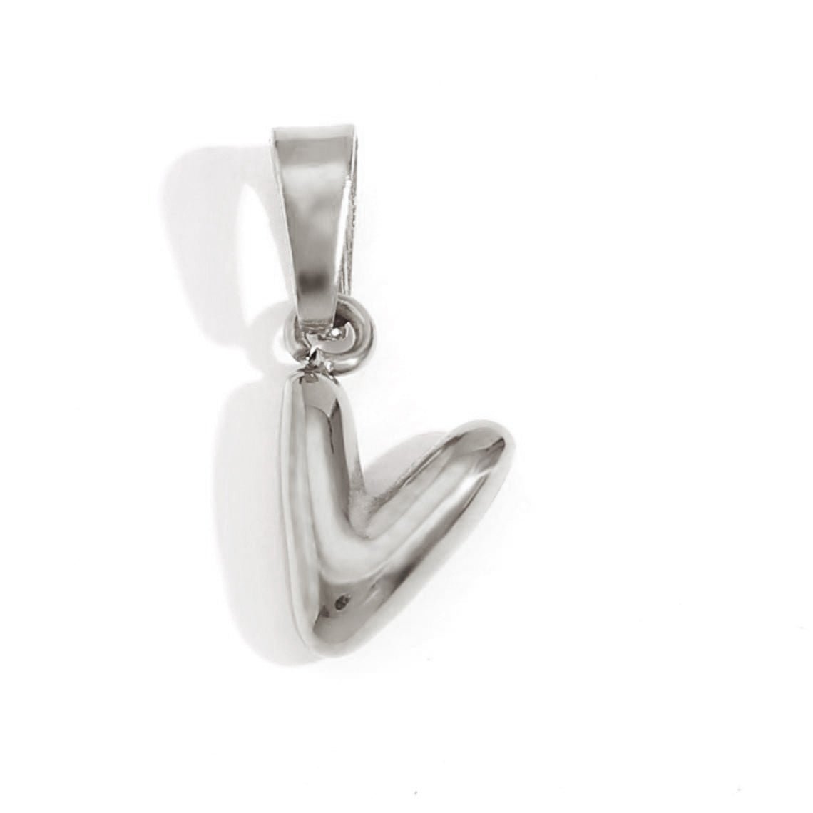 Bubble Letter Pendant Necklace