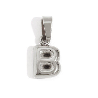 Bubble Letter Pendant Necklace