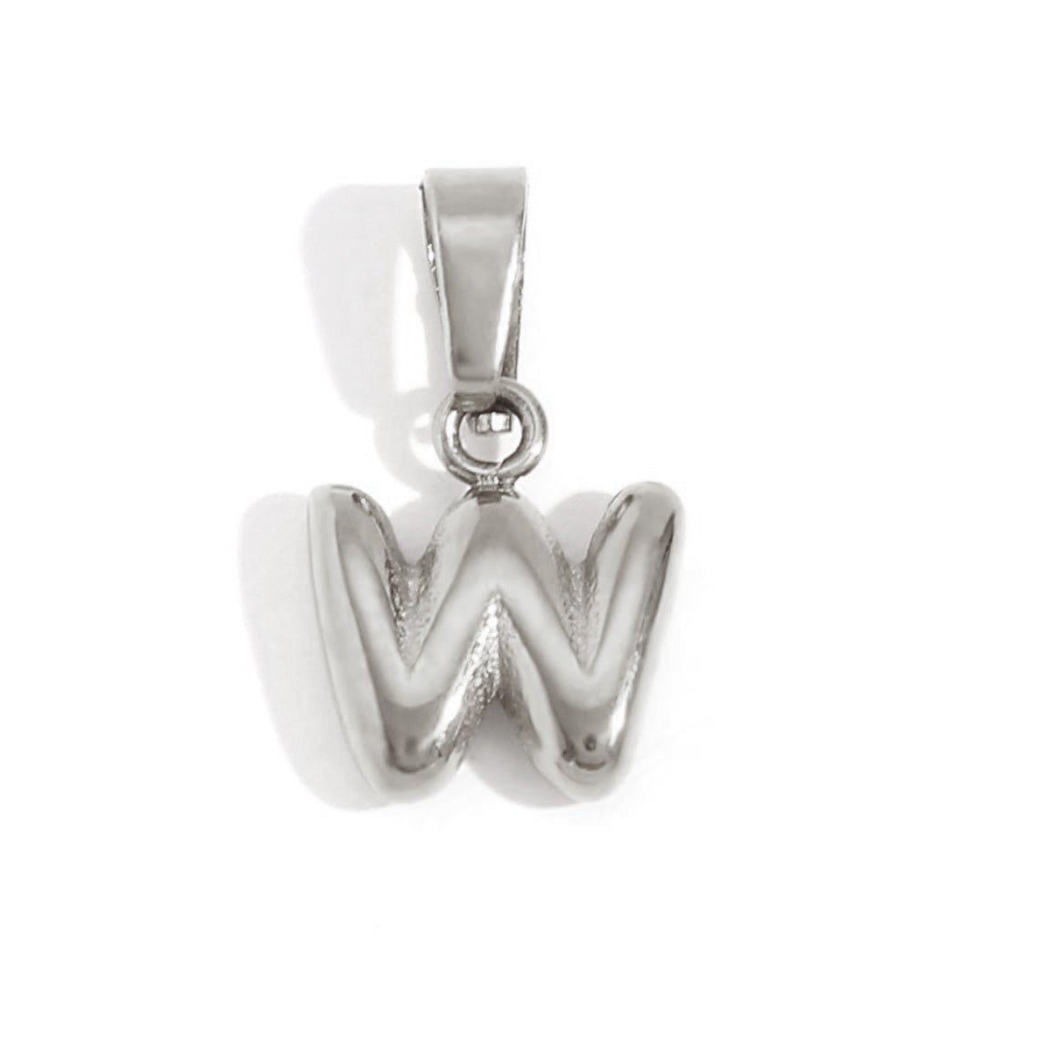 Bubble Letter Pendant Necklace