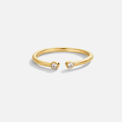 Cali Gold-Tone Crystal Ring