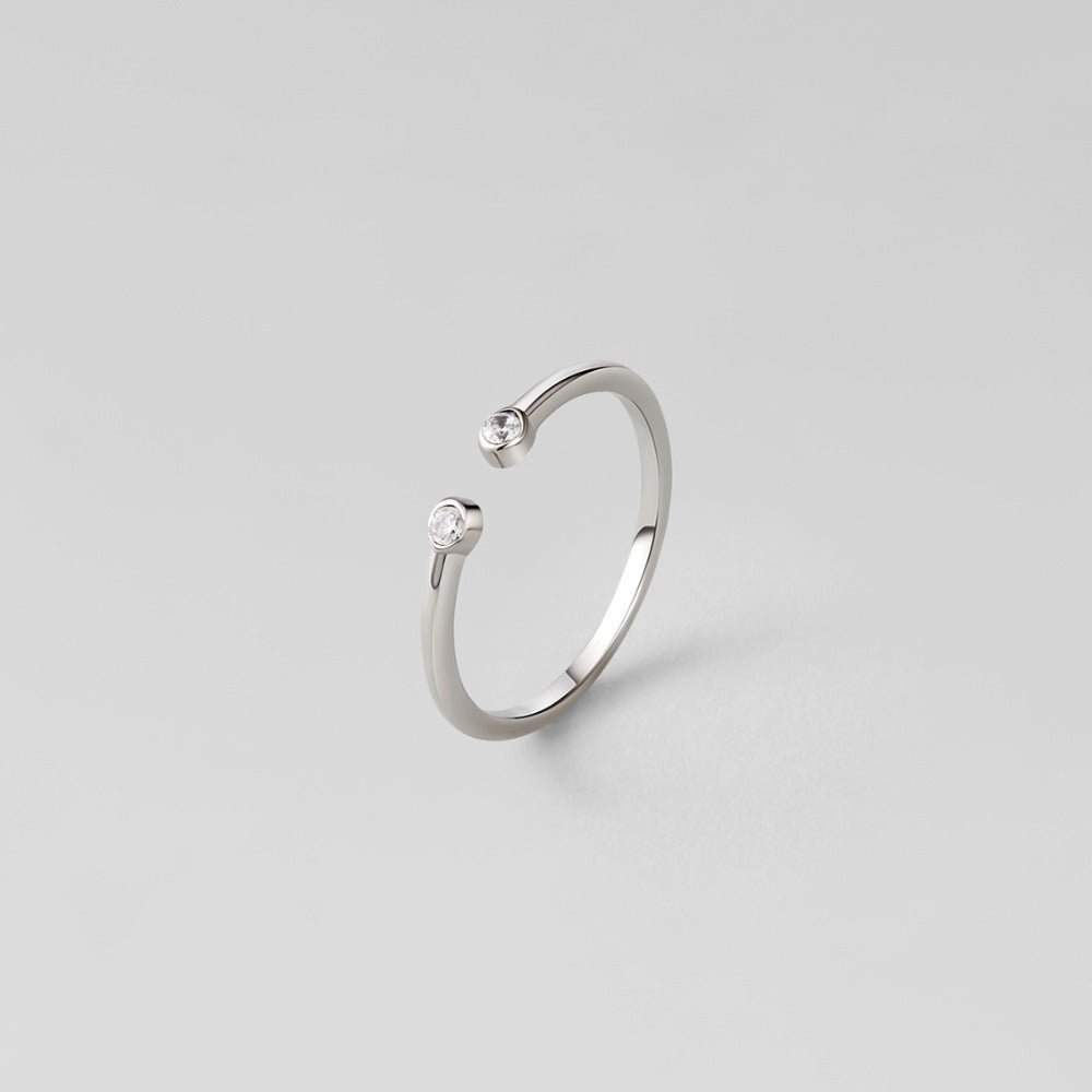 Cali Silver-Tone Crystal Ring