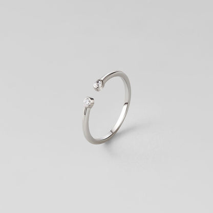 Cali Silver-Tone Crystal Ring