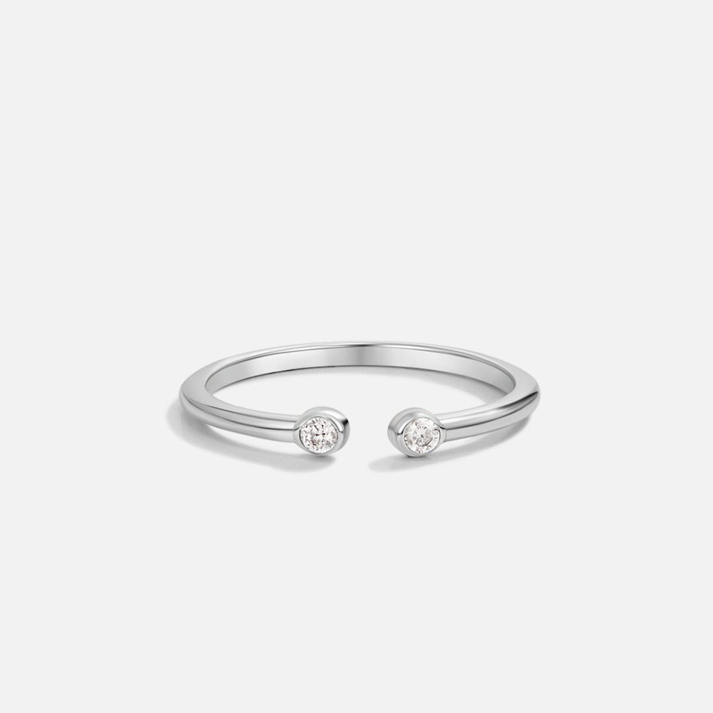 Cali Silver-Tone Crystal Ring