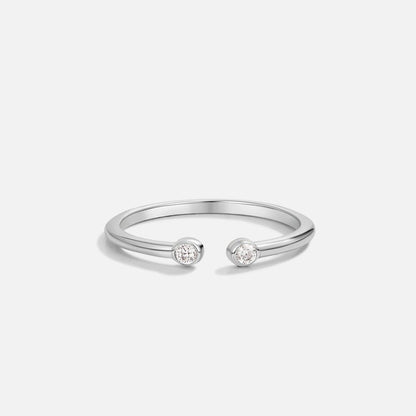 Cali Silver-Tone Crystal Ring