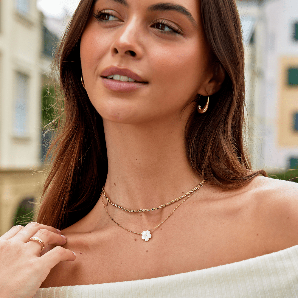 Calla Gold-Tone Twisted Chain Necklace
