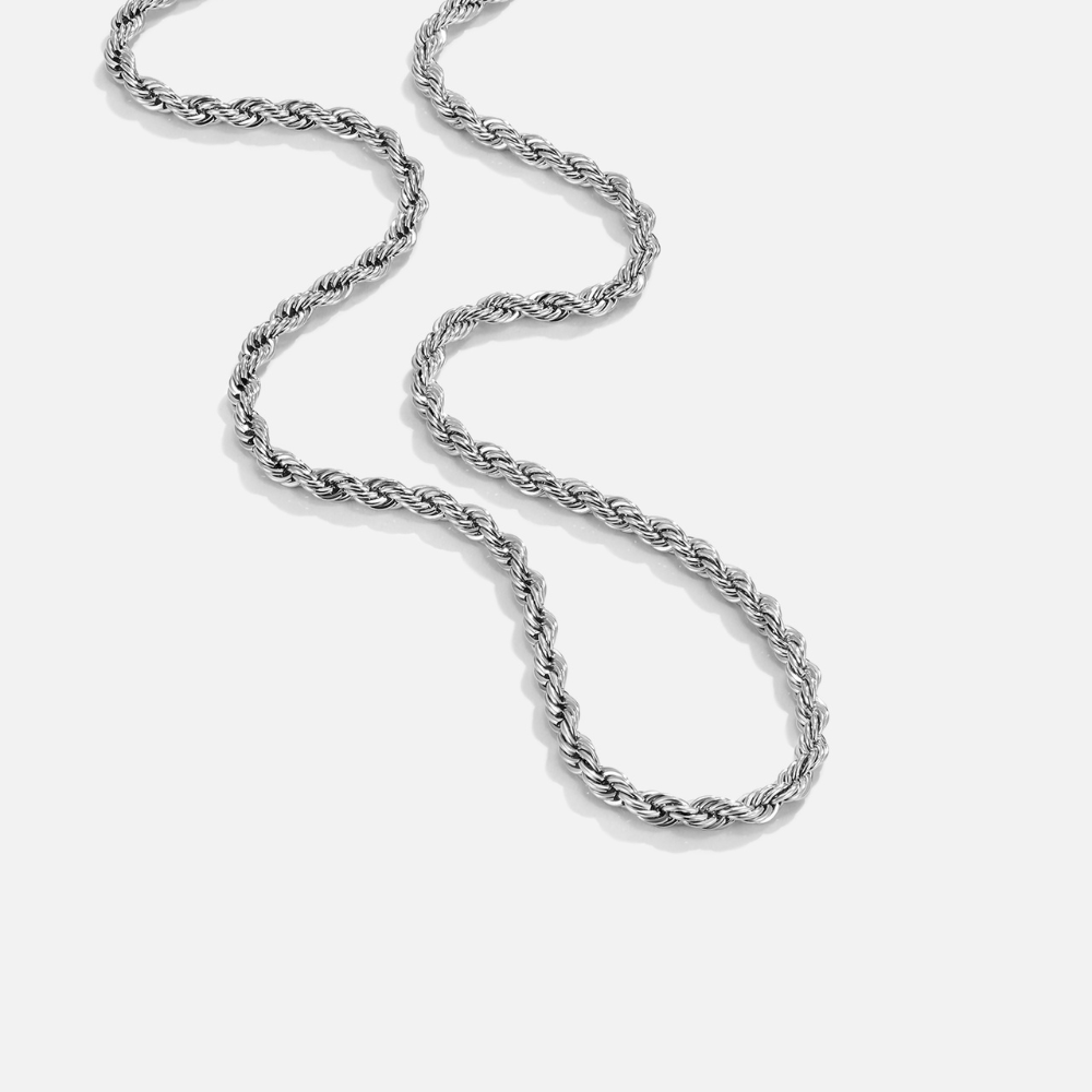 Calla Silver-Tone Twisted Chain Necklace
