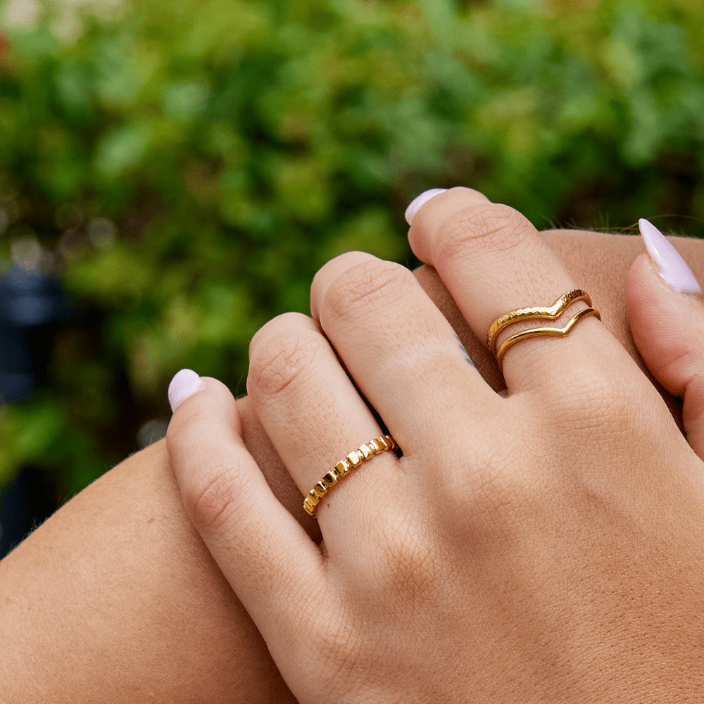 Callie Gold-Tone Band Ring