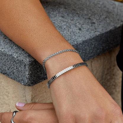 Capri Silver-Tone Chain Bracelet