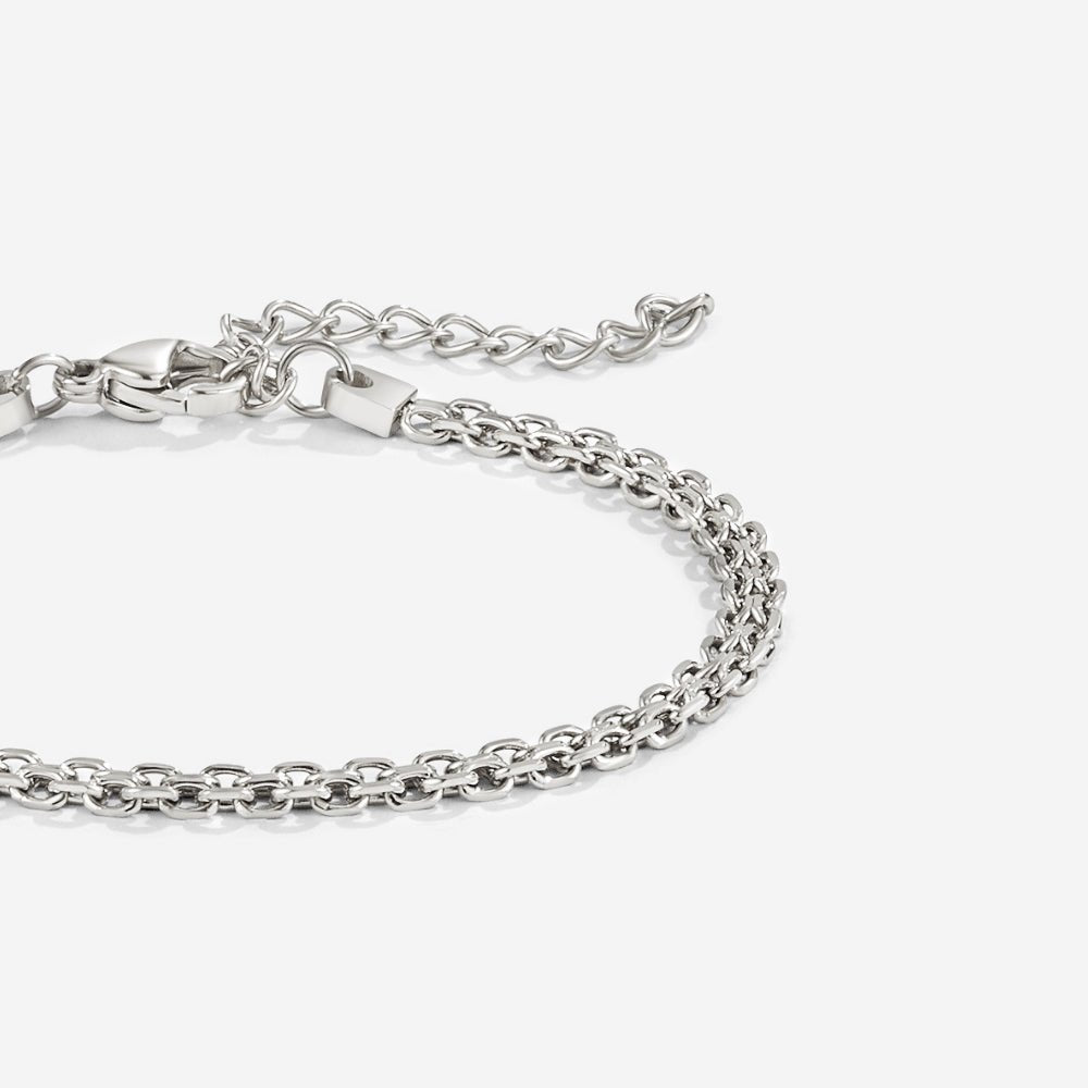Capri Silver-Tone Chain Bracelet