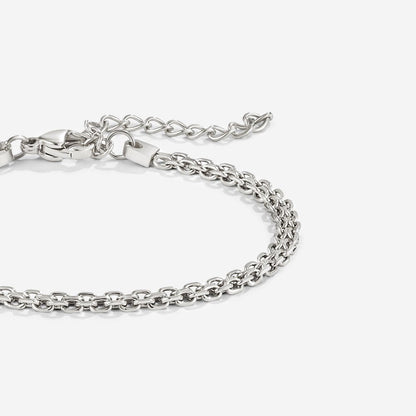 Capri Silver-Tone Chain Bracelet