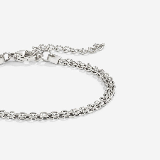 Capri Silver-Tone Chain Bracelet