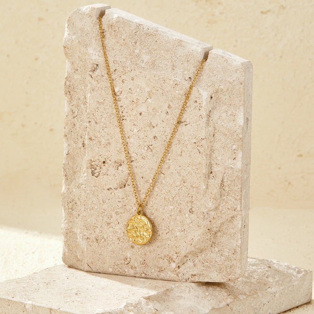 Celeste Gold-Tone Disc Necklace