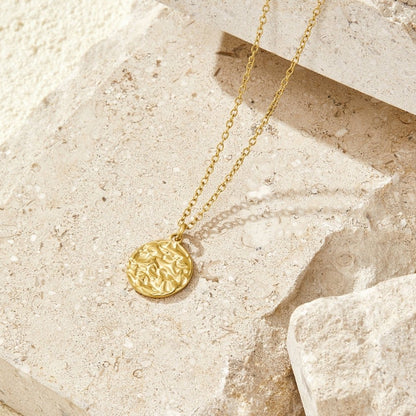 Celeste Gold-Tone Disc Necklace
