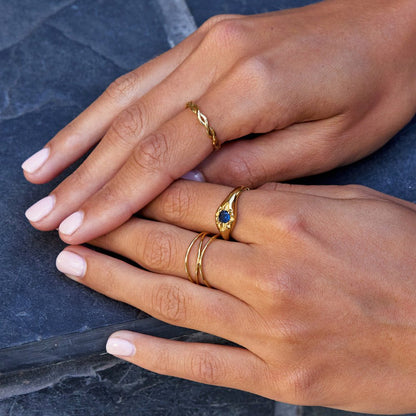 Blue Celestial Star Ring