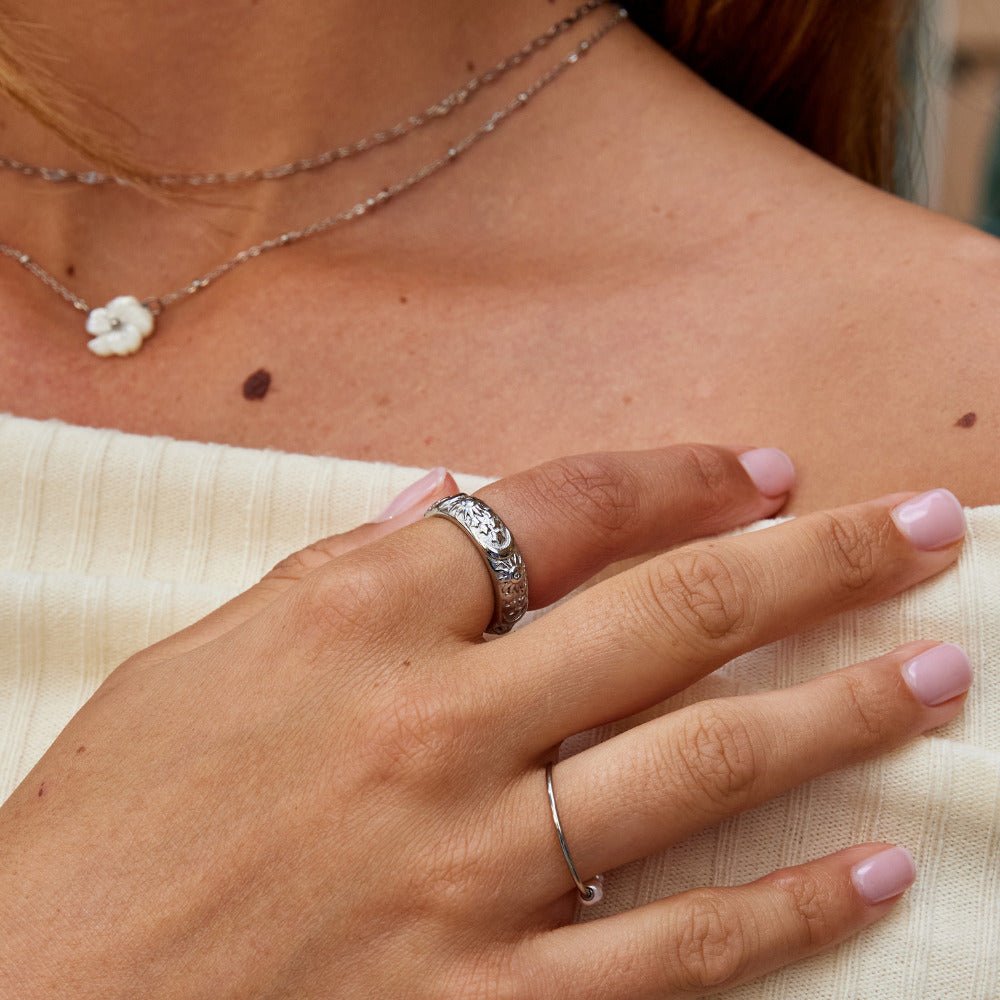 Celestial Silver-Tone Ring
