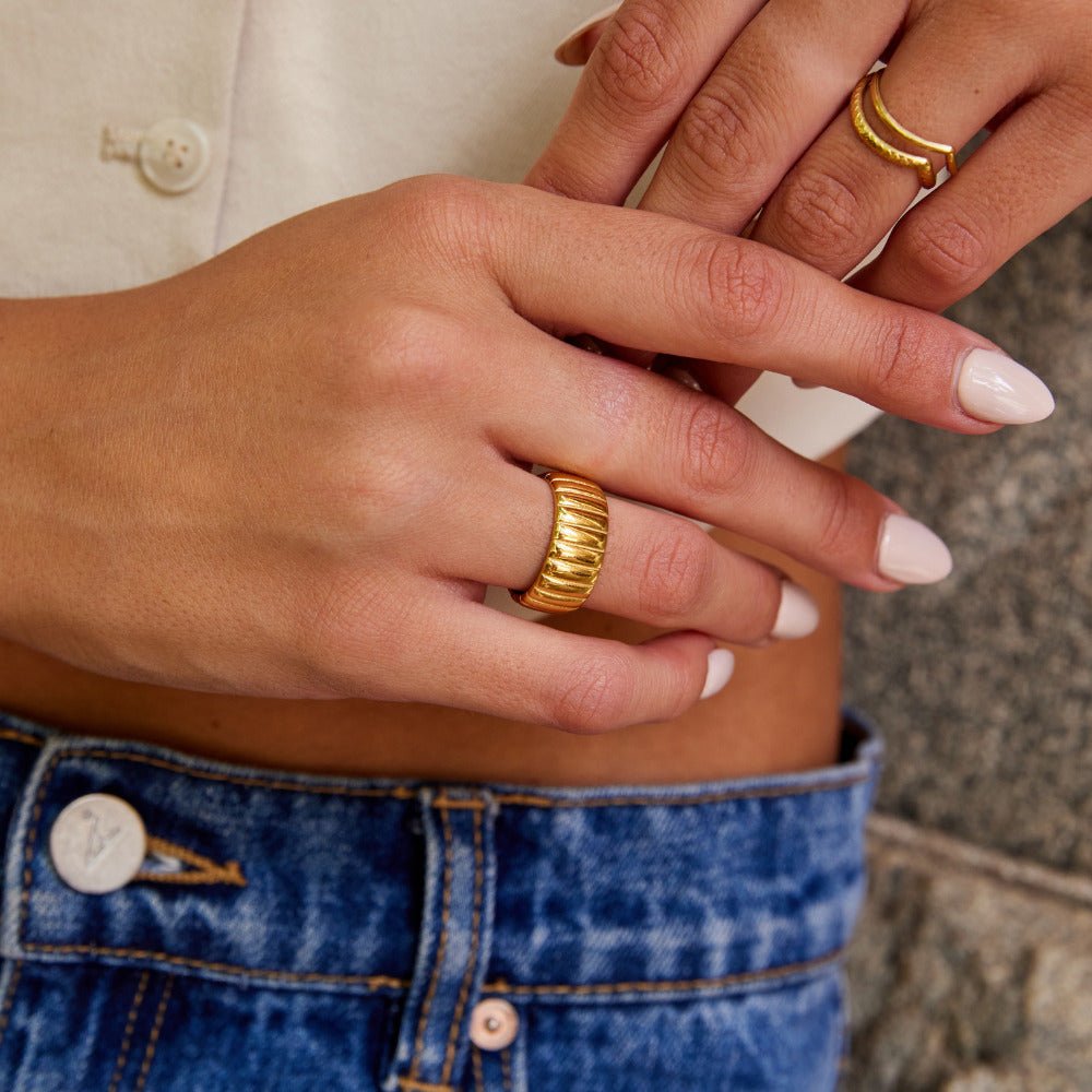 Chunky Calira Gold-Tone Ring