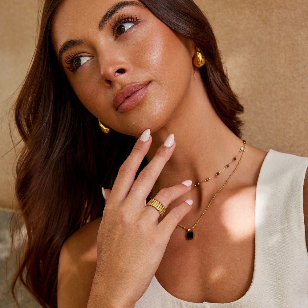 Chunky Calira Gold-Tone Ring