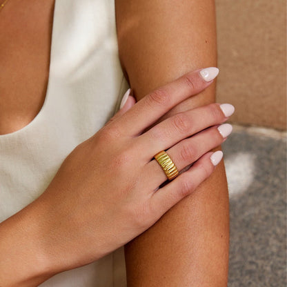 Chunky Calira Gold-Tone Ring