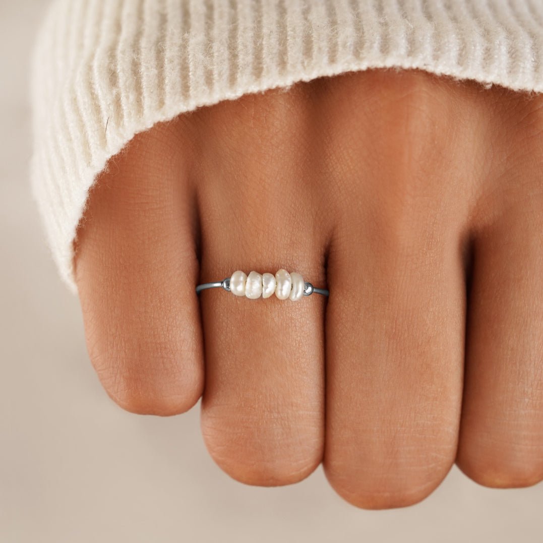 Classic Freshwater Pearl Silver-Tone Ring