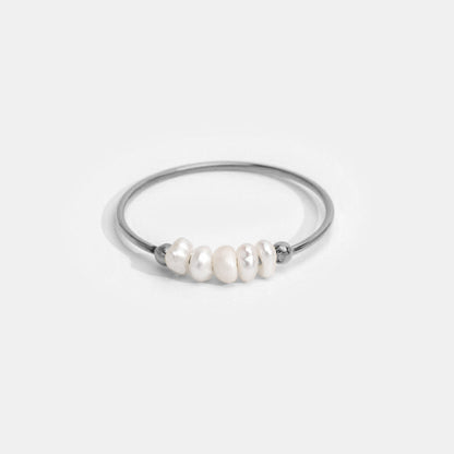 Classic Freshwater Pearl Silver-Tone Ring