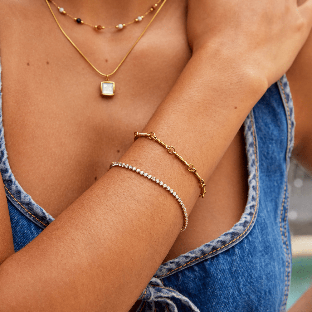 Cordelia Gold-Tone Tennis Bracelet