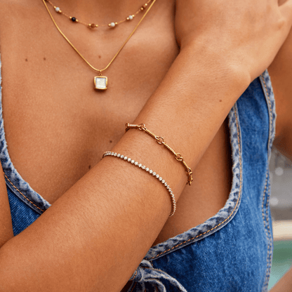 Cordelia Gold-Tone Tennis Bracelet