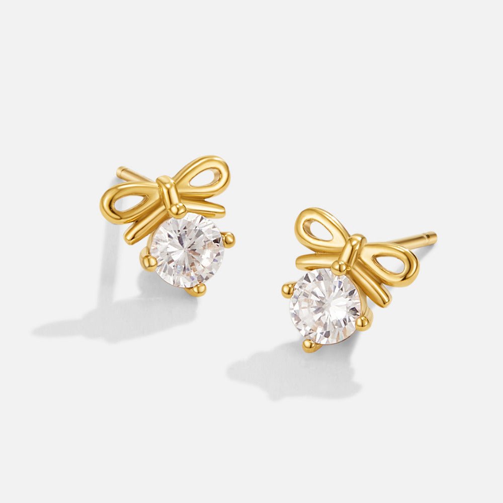 Crystal Bow Studs