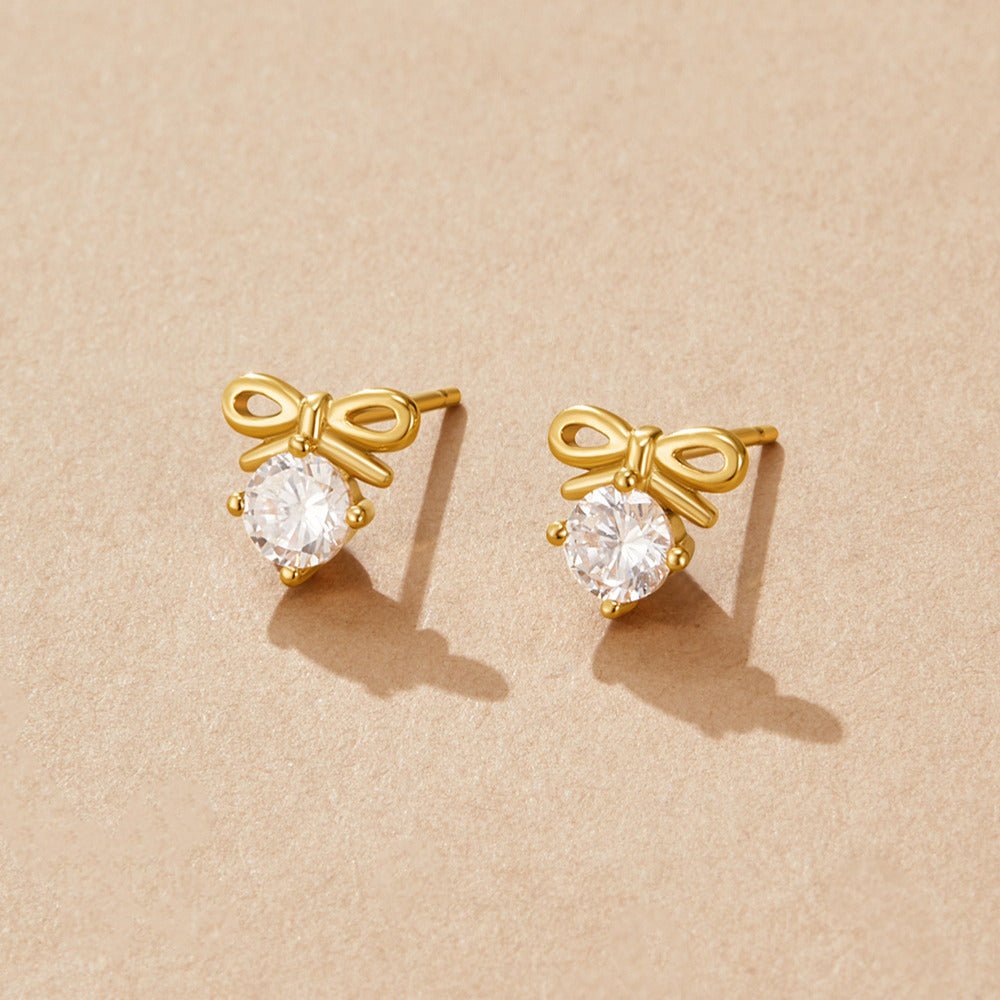 Crystal Bow Studs