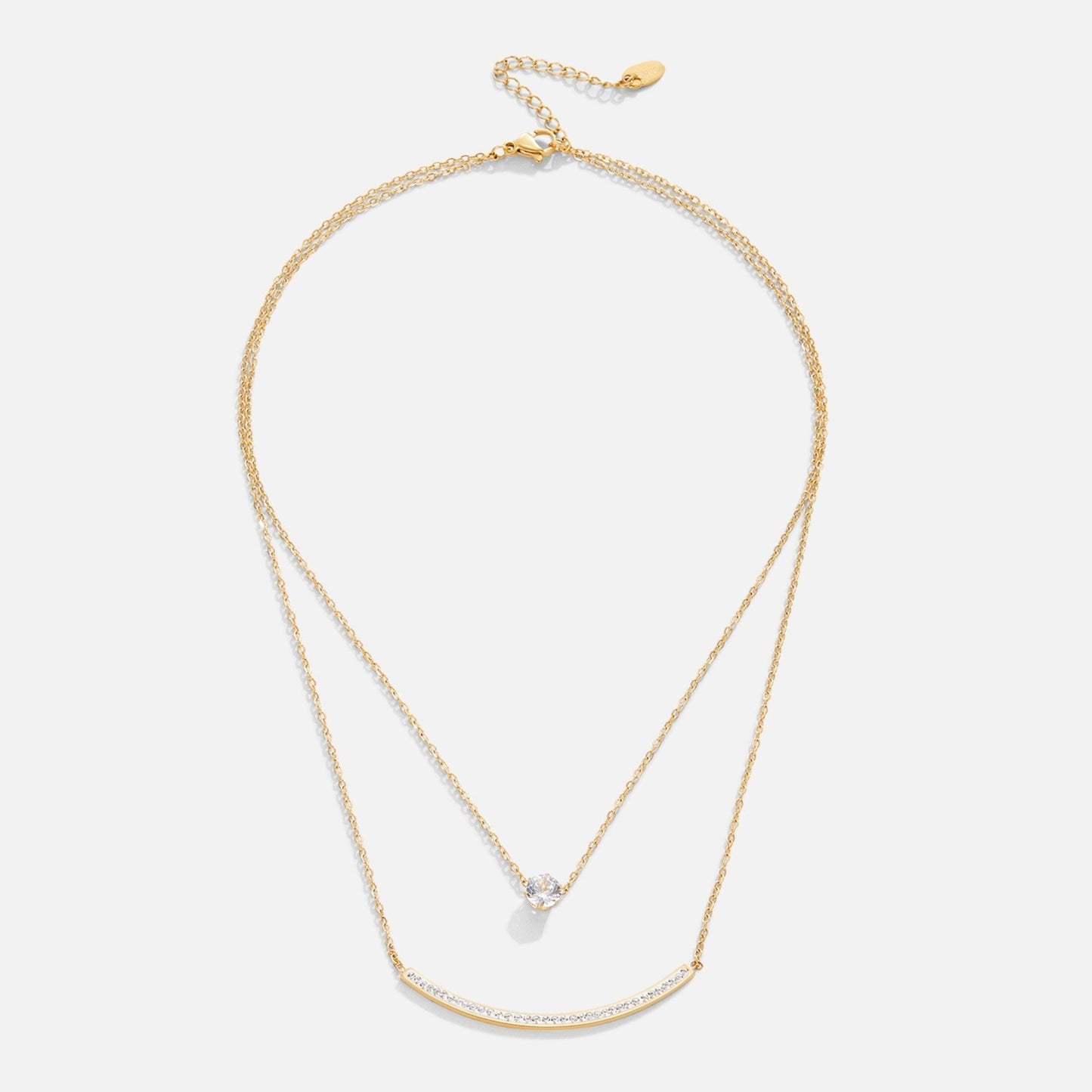Dainty Layered Crystal Necklace