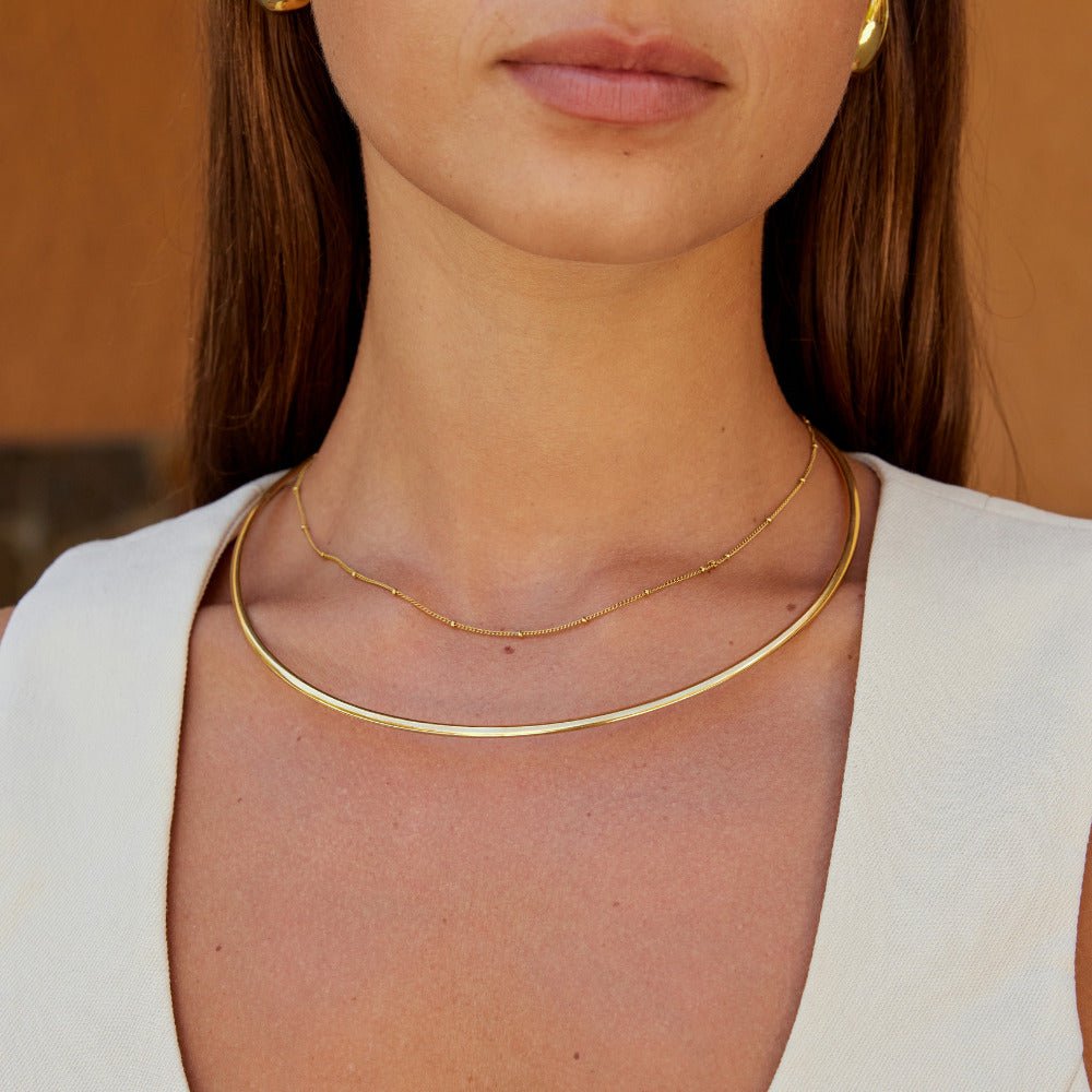 Gold-Tone Collar Necklace