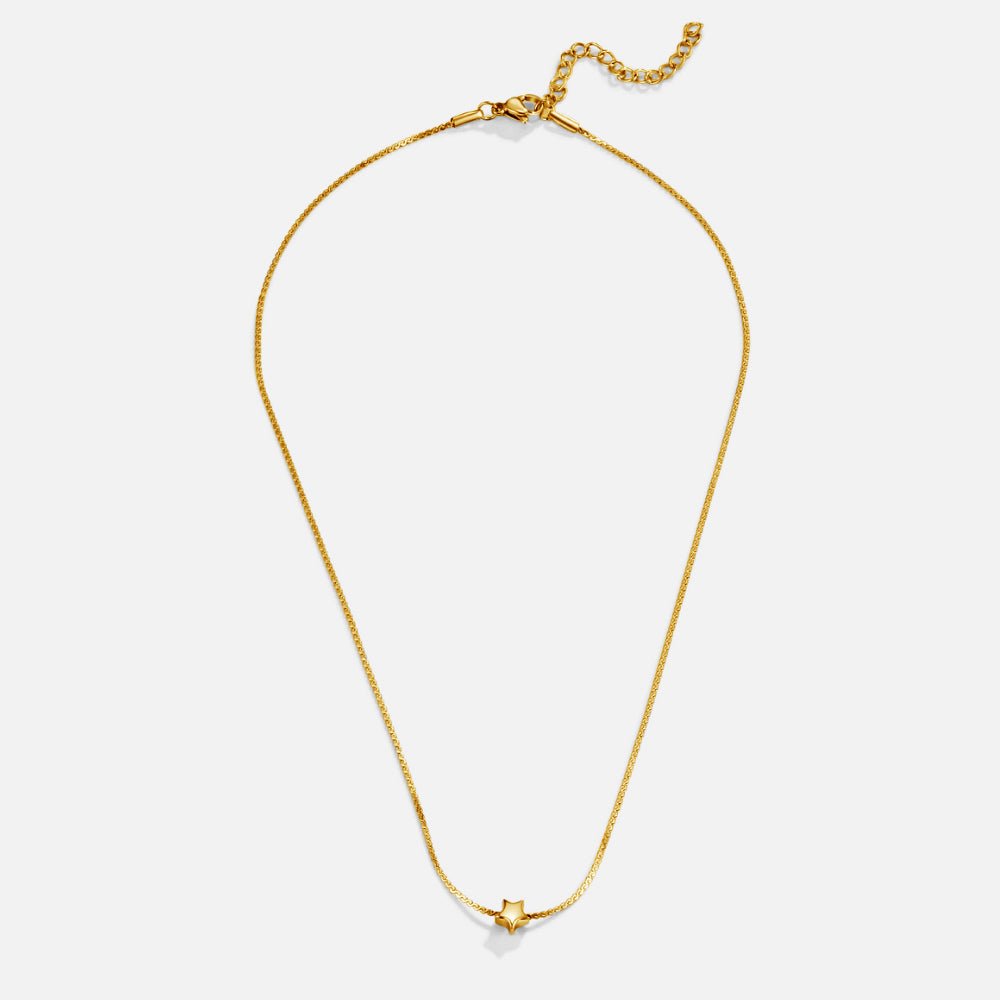 Dainty Star Pendant Gold-Tone Necklace