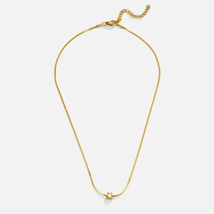 Dainty Star Pendant Gold-Tone Necklace