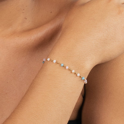 Dalia Beaded Stone Bracelet