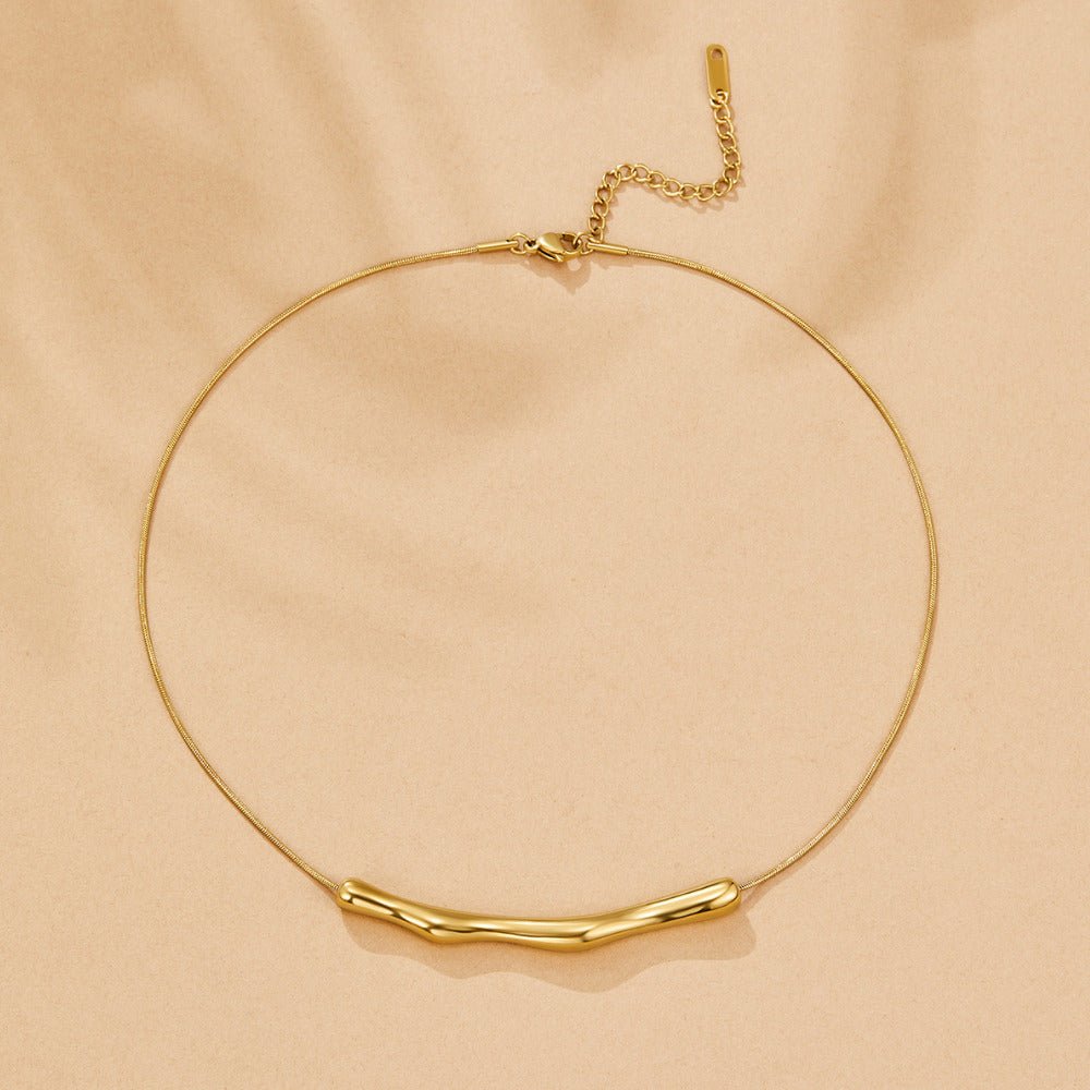 Deana Gold-Tone Bamboo Necklace