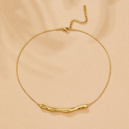Deana Gold-Tone Bamboo Necklace