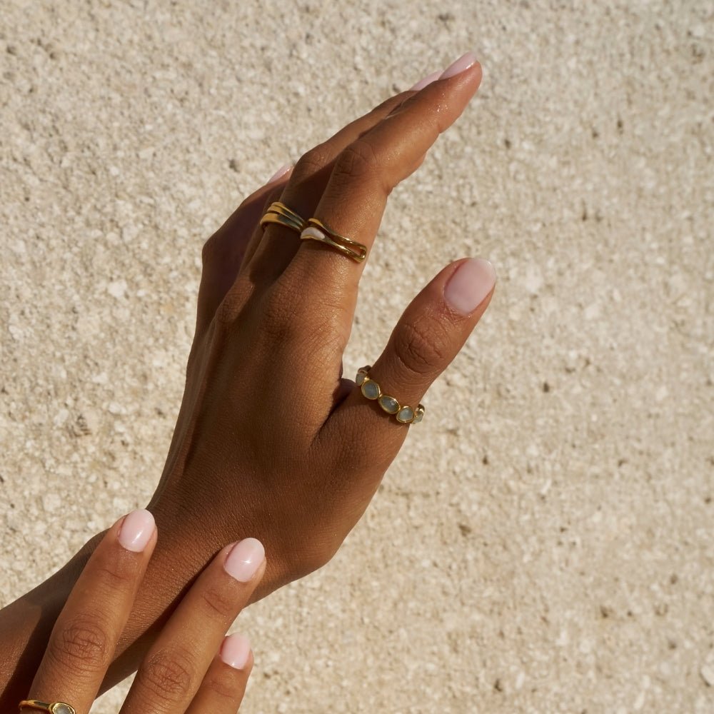 Elise Moonstone-Effect Ring