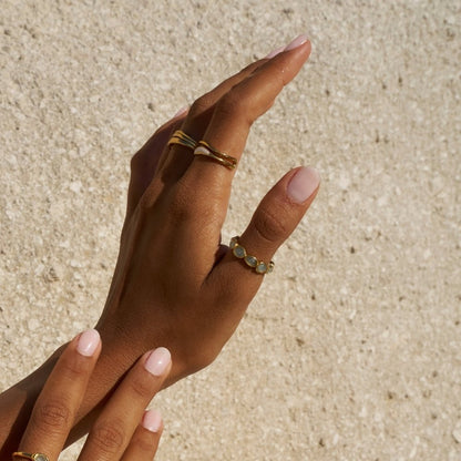 Elise Moonstone-Effect Ring