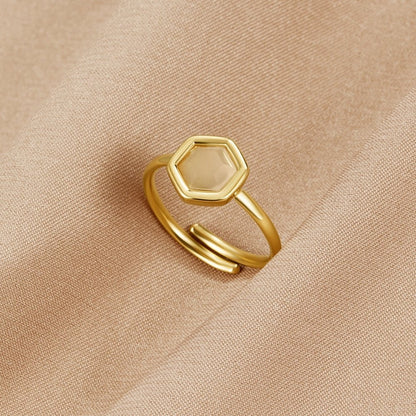 Ember Gold-Tone Stone Ring
