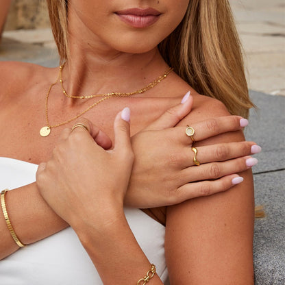 Ember Gold-Tone Stone Ring
