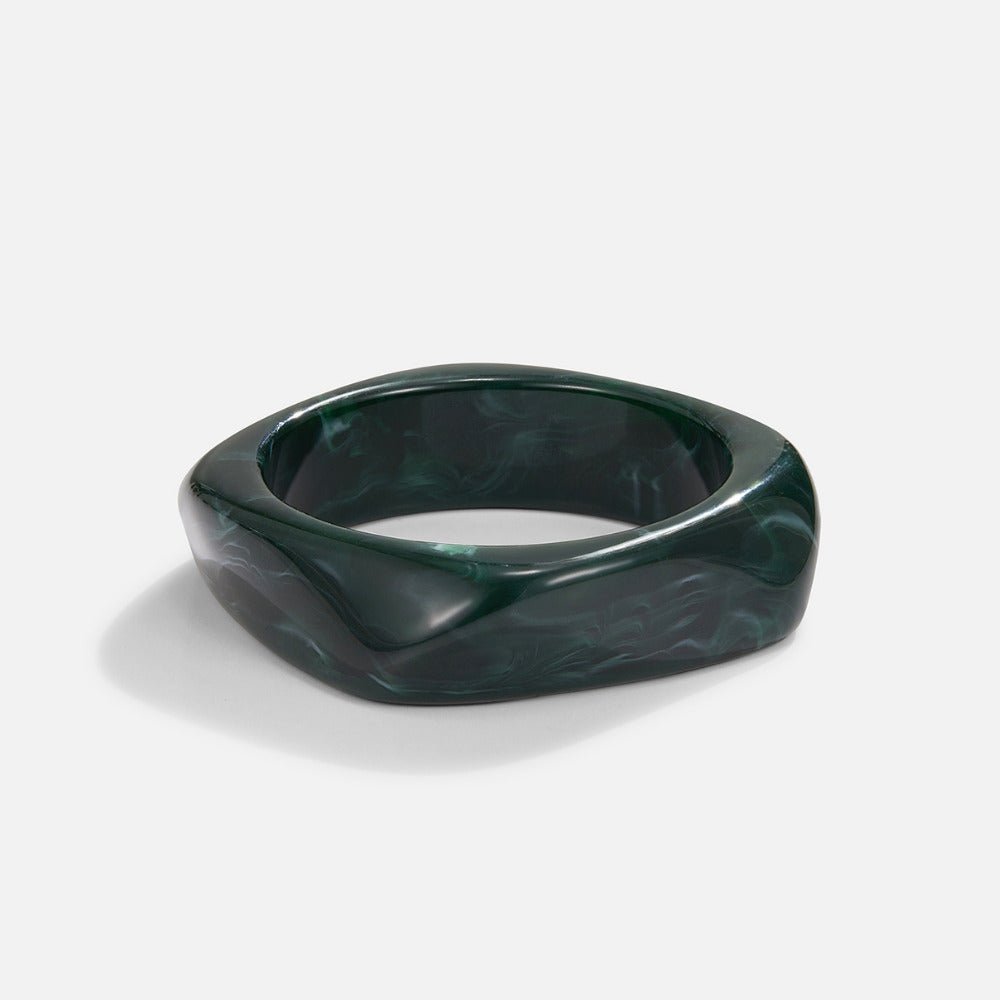 Emerald Green Swirl Bangle