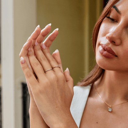 Eternity Gold-Tone Crystal Ring