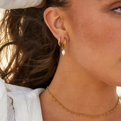 Eternity Gold-Tone Hoop Earrings
