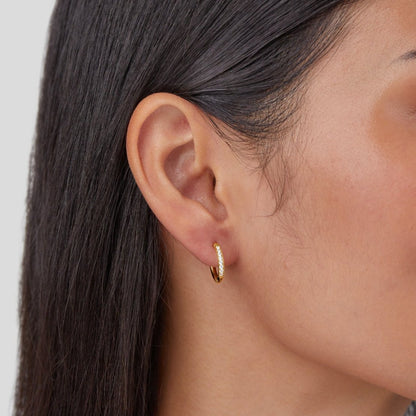 Eternity Gold-Tone Hoop Earrings